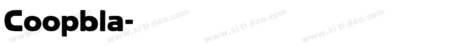 Coopbla字体转换