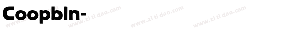 Coopbln字体转换