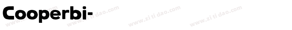 Cooperbi字体转换