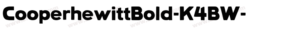 CooperhewittBold-K4BW字体转换