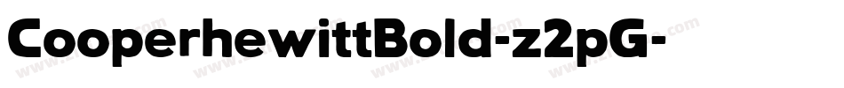 CooperhewittBold-z2pG字体转换