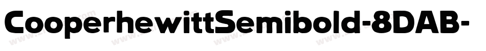 CooperhewittSemibold-8DAB字体转换