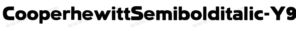 CooperhewittSemibolditalic-Y958字体转换
