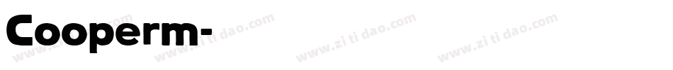 Cooperm字体转换