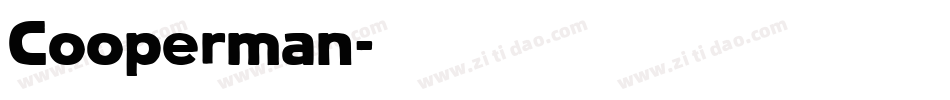 Cooperman字体转换