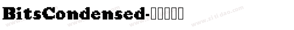 BitsCondensed字体转换