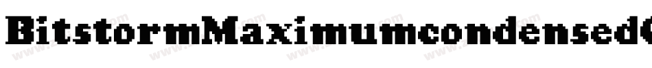 BitstormMaximumcondensedOblique-MXjp字体转换