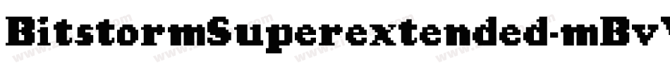BitstormSuperextended-mBvV字体转换