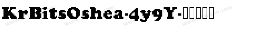 KrBitsOshea-4y9Y字体转换