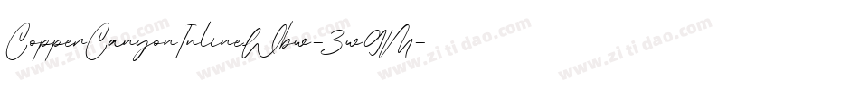 CopperCanyonInlineWbw-3w9M字体转换
