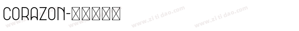 Corazon字体转换