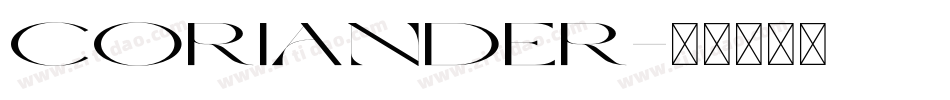 Coriander字体转换