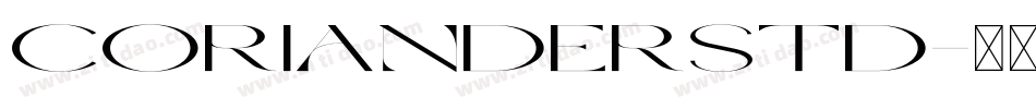 CorianderStd字体转换