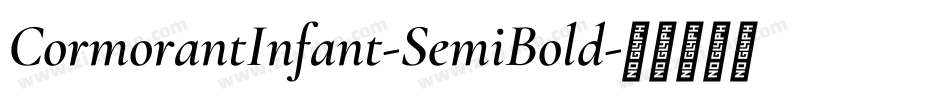 CormorantInfant-SemiBold字体转换