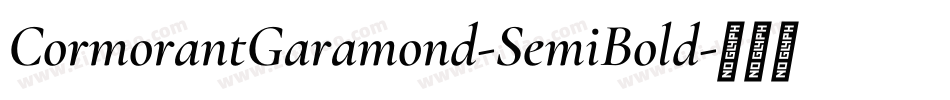 CormorantGaramond-SemiBold字体转换