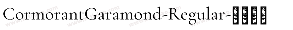 CormorantGaramond-Regular字体转换