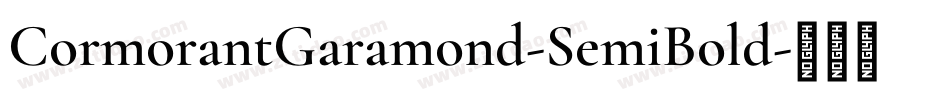 CormorantGaramond-SemiBold字体转换