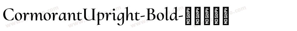 CormorantUpright-Bold字体转换