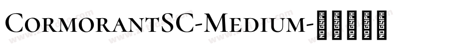 CormorantSC-Medium字体转换