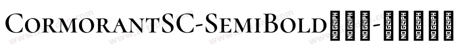 CormorantSC-SemiBold手机版字体转换