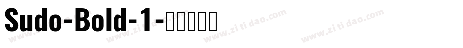 Sudo-Bold-1字体转换