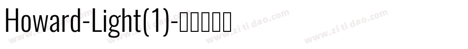 Howard-Light(1)字体转换