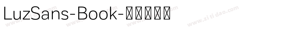 LuzSans-Book字体转换