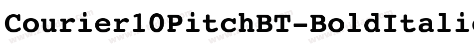 Courier10PitchBT-BoldItalic字体转换
