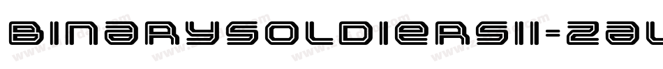 BinarySoldiersii-zALX字体转换