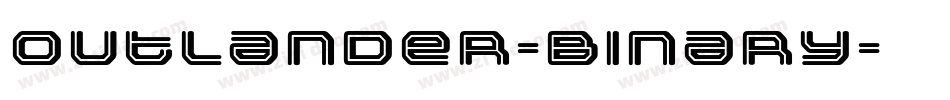 Outlander-Binary字体转换