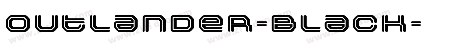 Outlander-Black字体转换