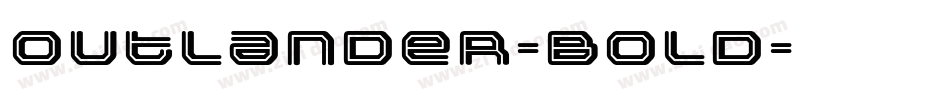 Outlander-Bold字体转换