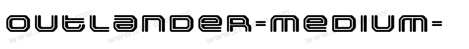 Outlander-Medium字体转换