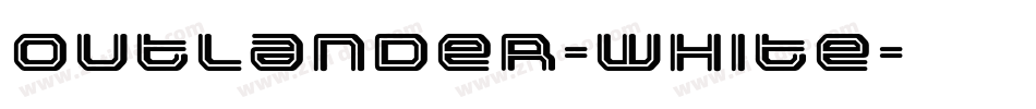 Outlander-White字体转换