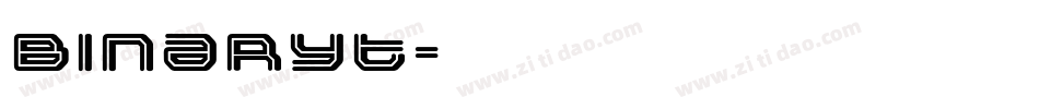 binaryt字体转换