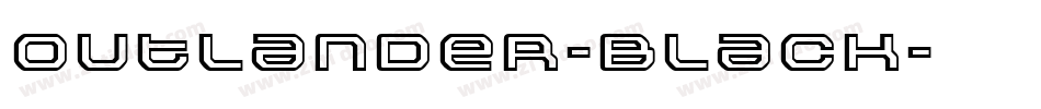 Outlander-Black字体转换