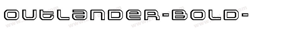 Outlander-Bold字体转换