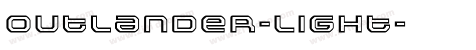 Outlander-Light字体转换