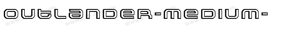 Outlander-Medium字体转换