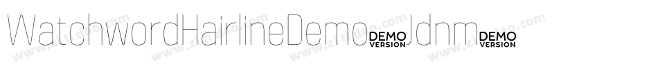 WatchwordHairlineDemo-Jdnm字体转换