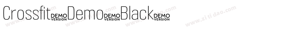 Crossfit-Demo-Black字体转换