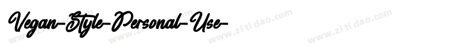 Vegan-Style-Personal-Use字体转换