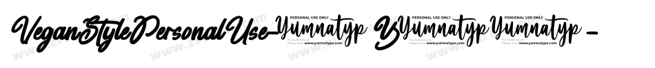 VeganStylePersonalUse-5Y58字体转换
