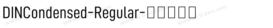 DINCondensed-Regular字体转换