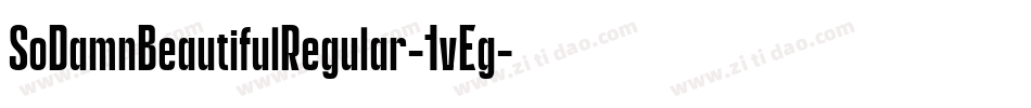 SoDamnBeautifulRegular-1vEg字体转换
