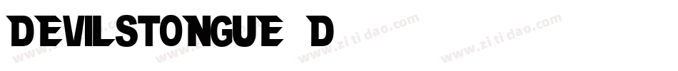 devilstongue3d字体转换