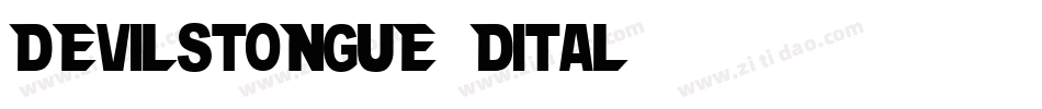 devilstongue3dital字体转换