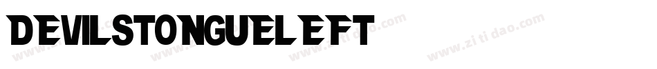 devilstongueleft字体转换