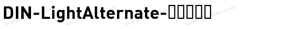 DIN-LightAlternate字体转换