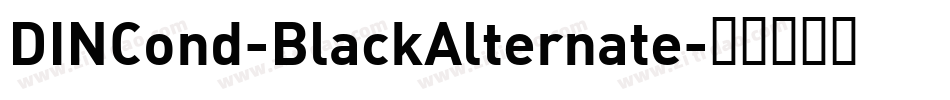 DINCond-BlackAlternate字体转换